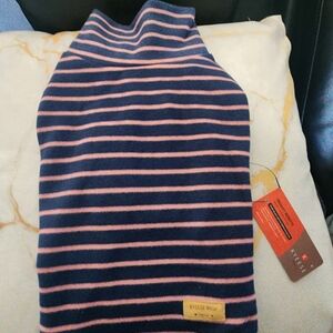 KYESE Navy and Pink Striped Sweater Size Medium